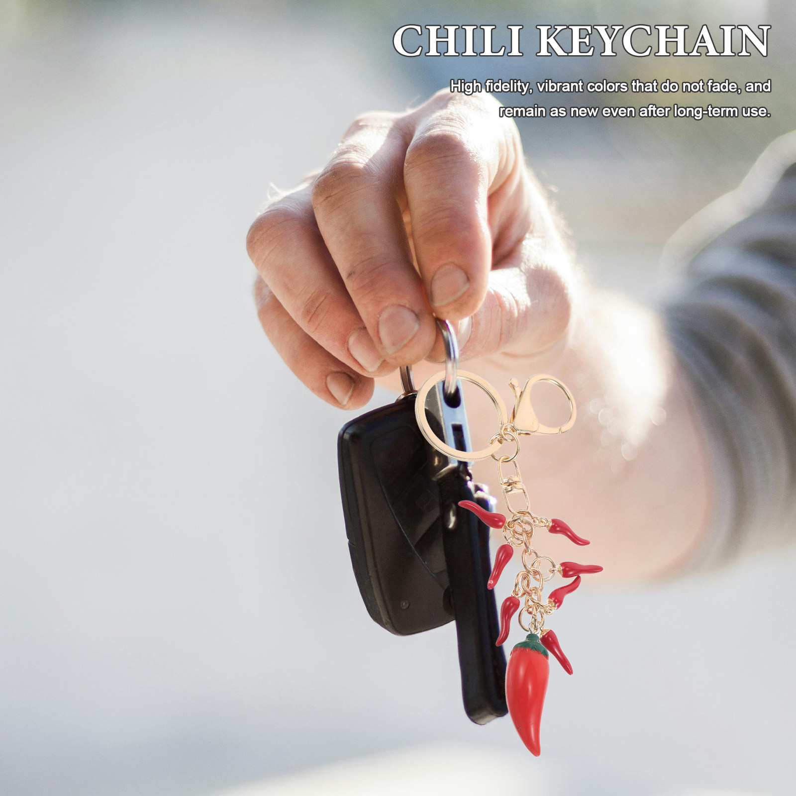 Mini Backpack Purse - 2Pcs Red Chili Keychain Cute Chili