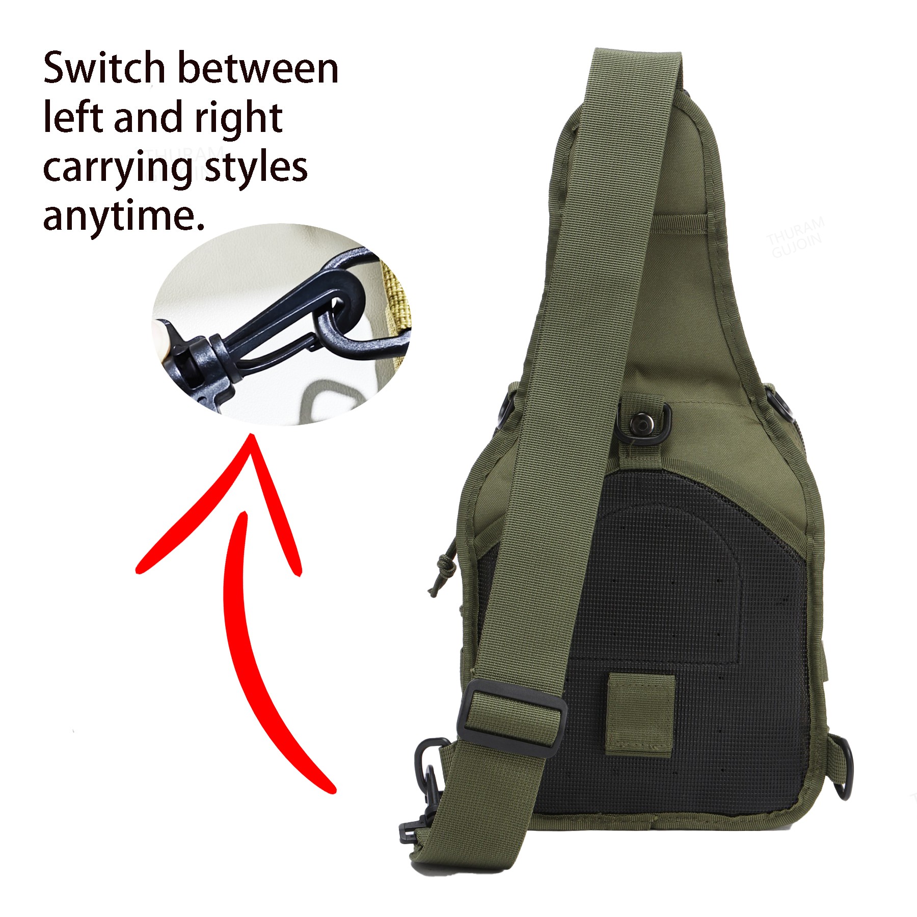 THURAM Outdoor Tactical Bag Ba - Sling Backpack Shoulder review and price