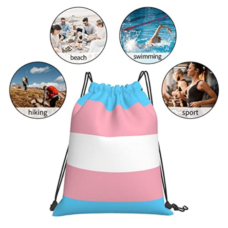 Transgender Pride Flag Unisex  - Drawstring Gym Bag review and price