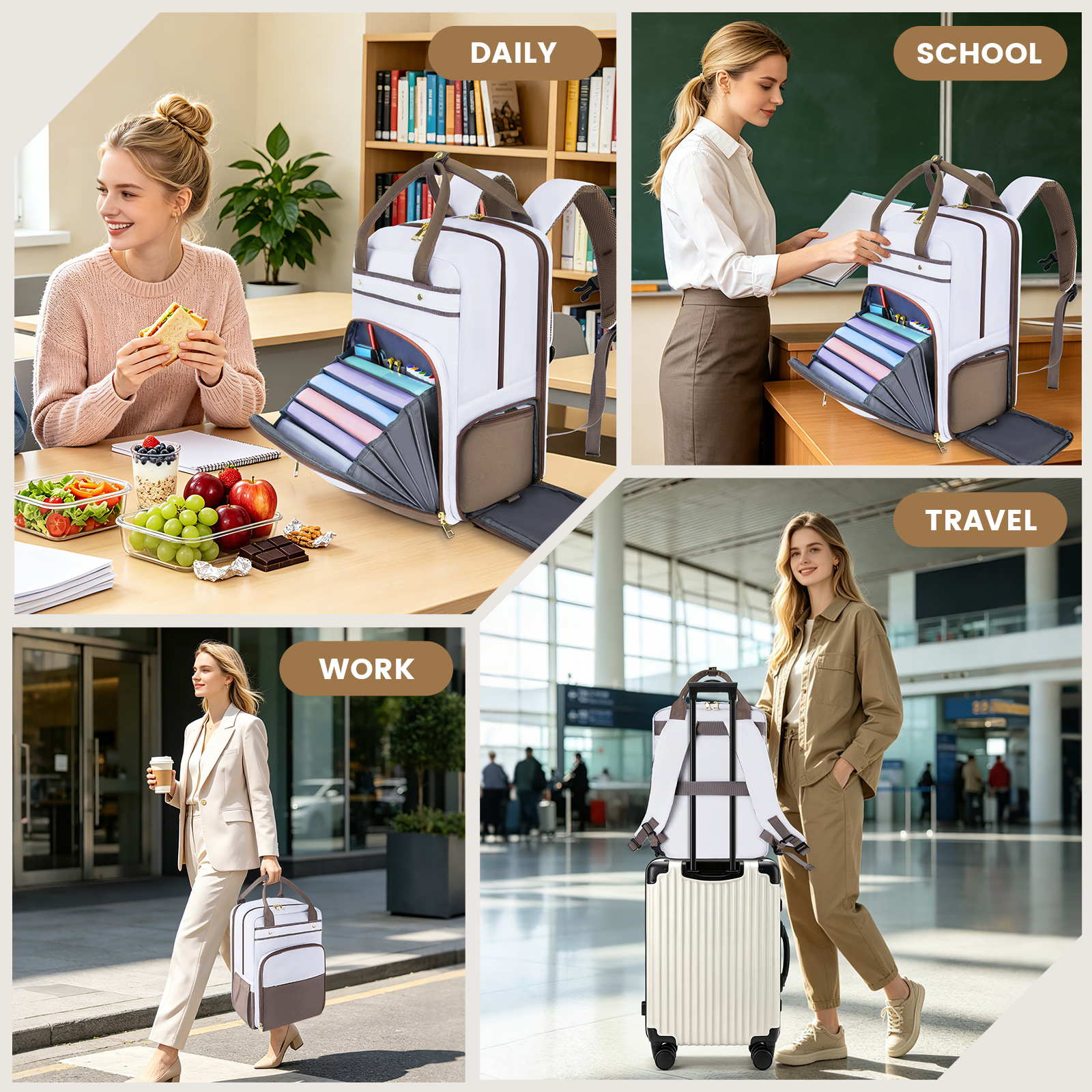 Teacher Backpack with Lunch ba - Laptop Backpack 15.6 review and price