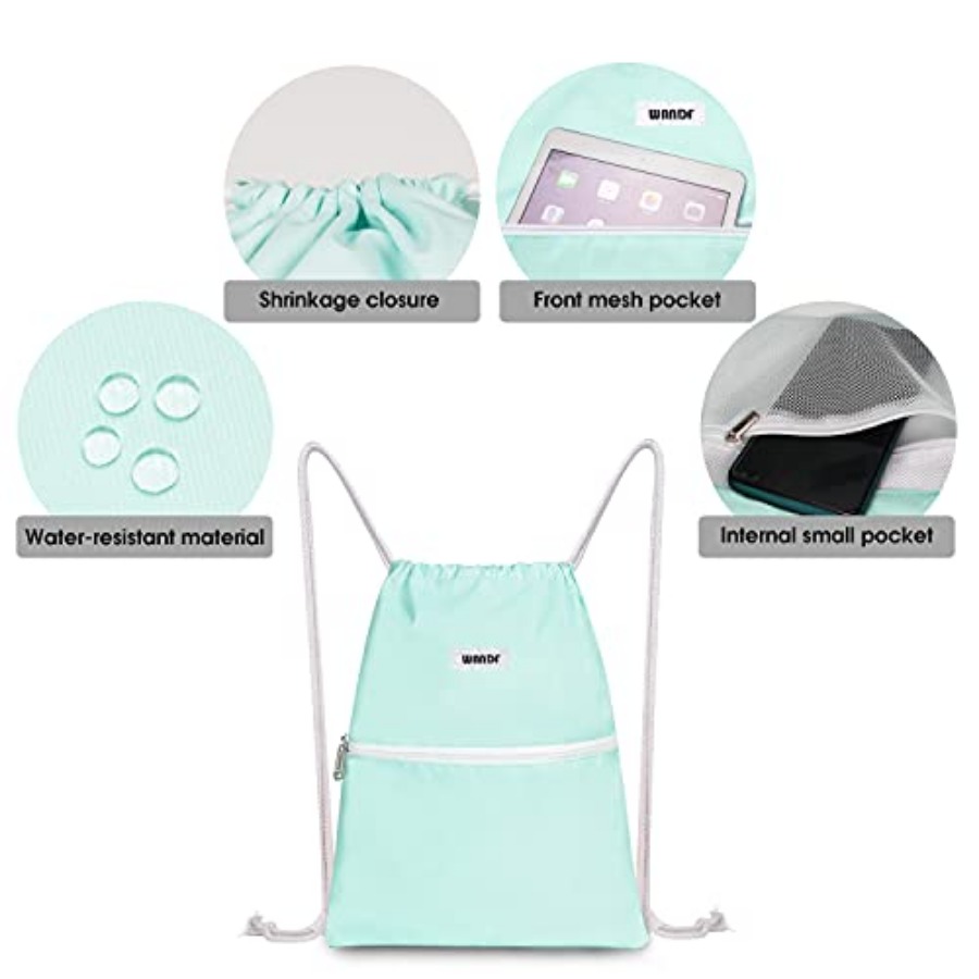 Drawstring Backpack String Bag - Drawstring Gym Bag review and price