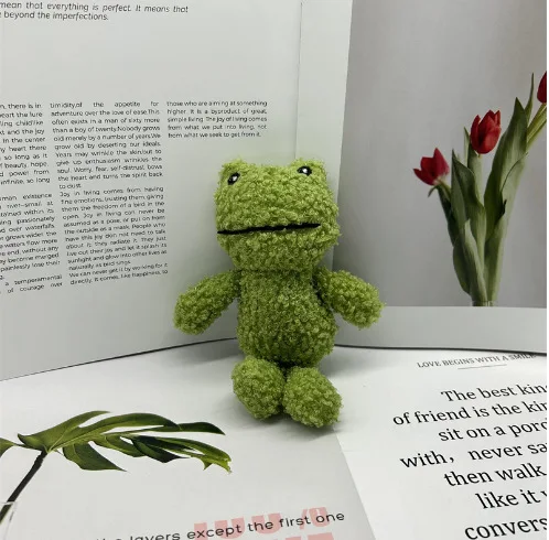 Kawaii Green Frog Plush Keycha - Mini Backpack Purse review and price