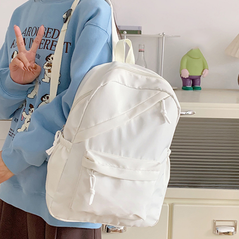 Solid Color Women Backpack Lar - School Backpack Teen review and price