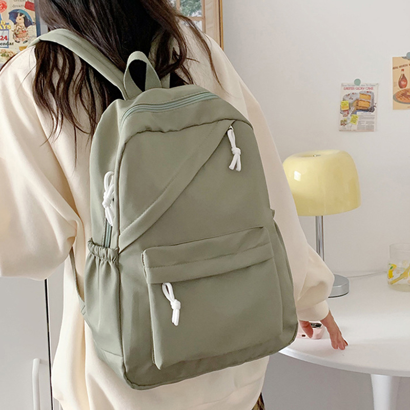 Solid Color Women Backpack Lar - School Backpack Teen review and price