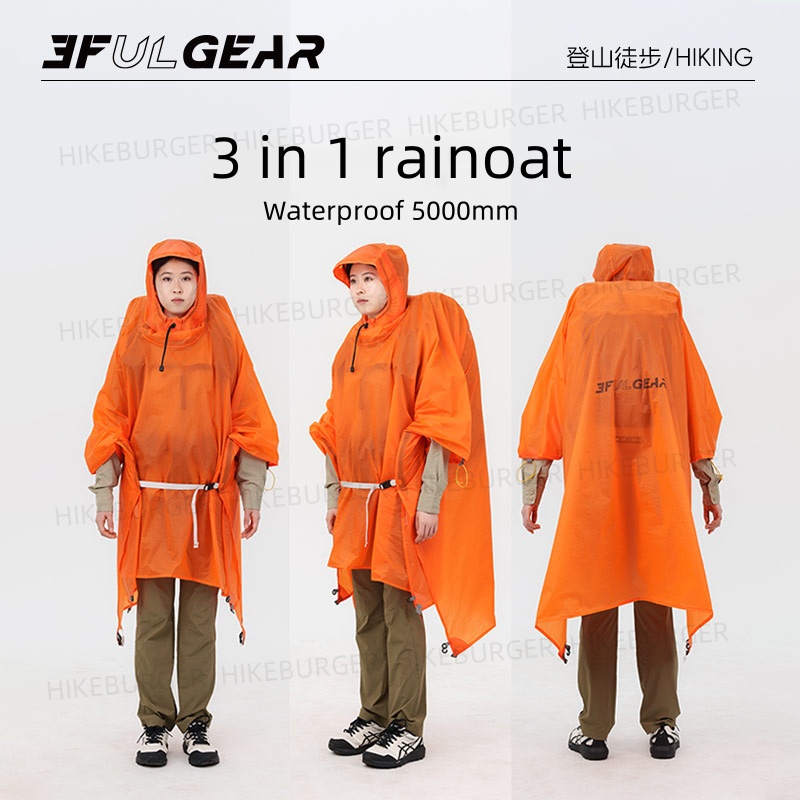 3F UL GEAR 3 in1 Rain Poncho O - Rain Cover Backpack review and price