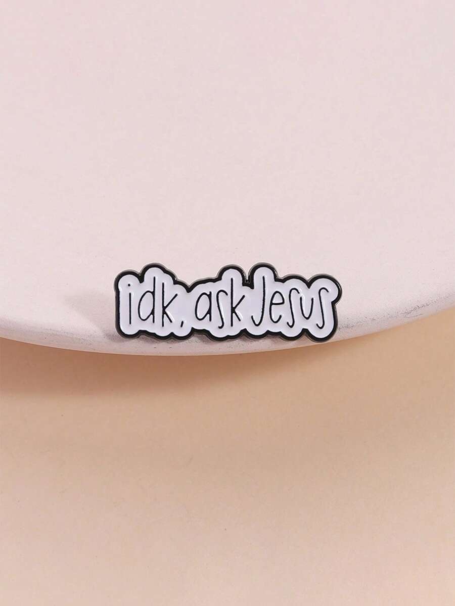 1pc 'Idk, Ask Jesus' Enamel Pi - Fashion Backpack Women review and price