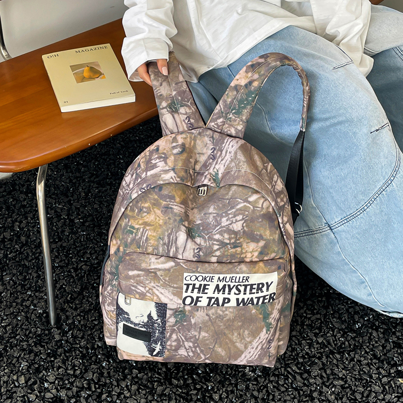 Unisex Retro Camouflage Patter - Canvas Backpack Casual review and price
