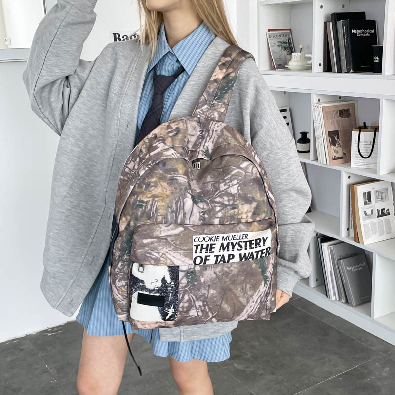 Unisex Retro Camouflage Patter - Canvas Backpack Casual review and price