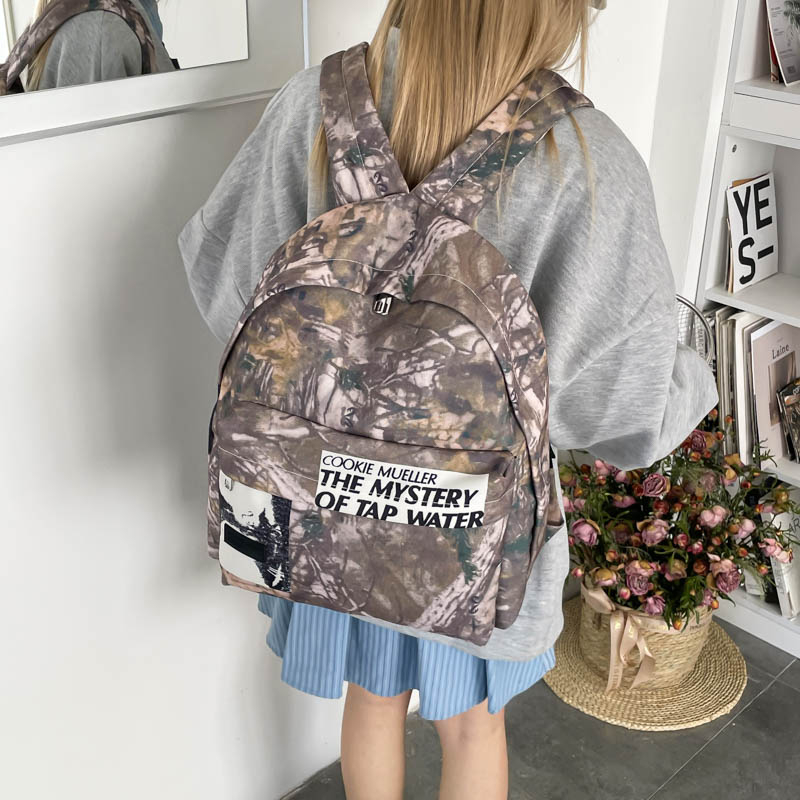 Unisex Retro Camouflage Patter - Canvas Backpack Casual review and price