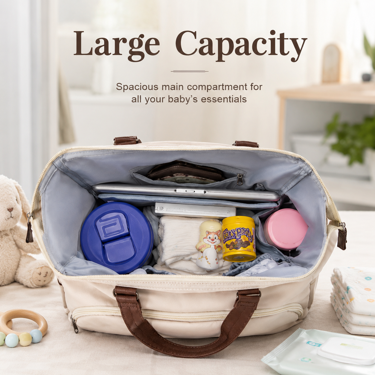 Large Capacity Diaper Bag Momm - Backpack Insert Organizer review and price