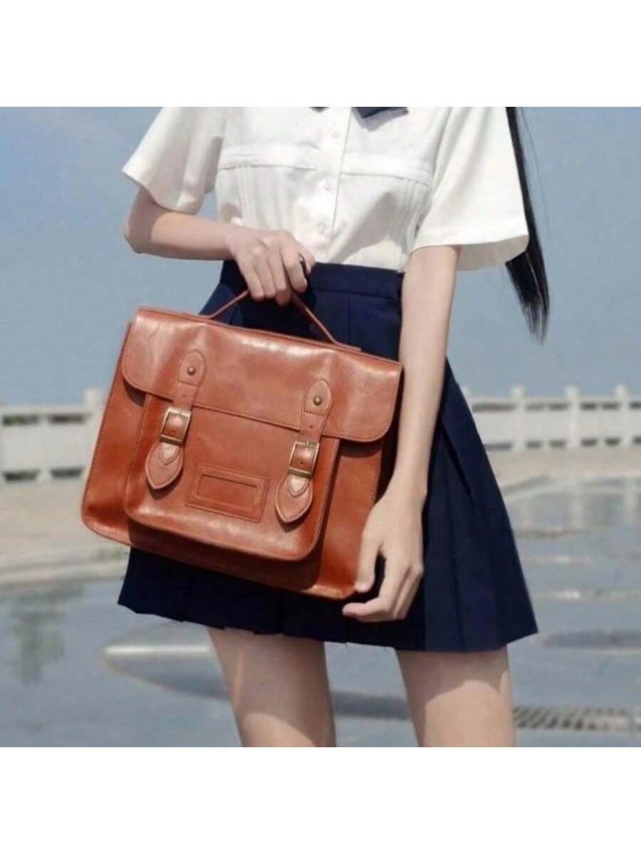 Retro British Style Satchel Ba - Leather Backpack Vintage review and price