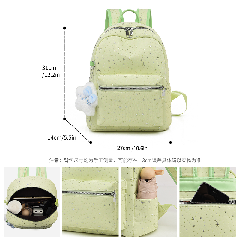 Toposhine Sweet Star White Bac - School Backpack Teen review and price