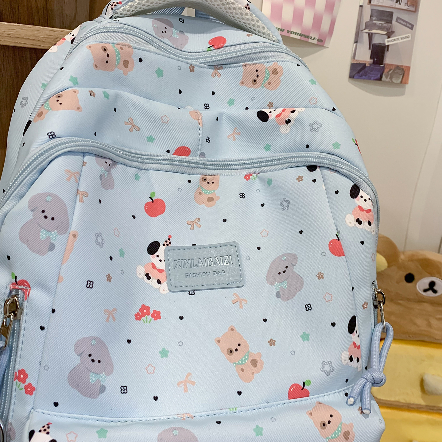 Cute Animal Print Backpack Wom - Canvas Backpack Casual review and price