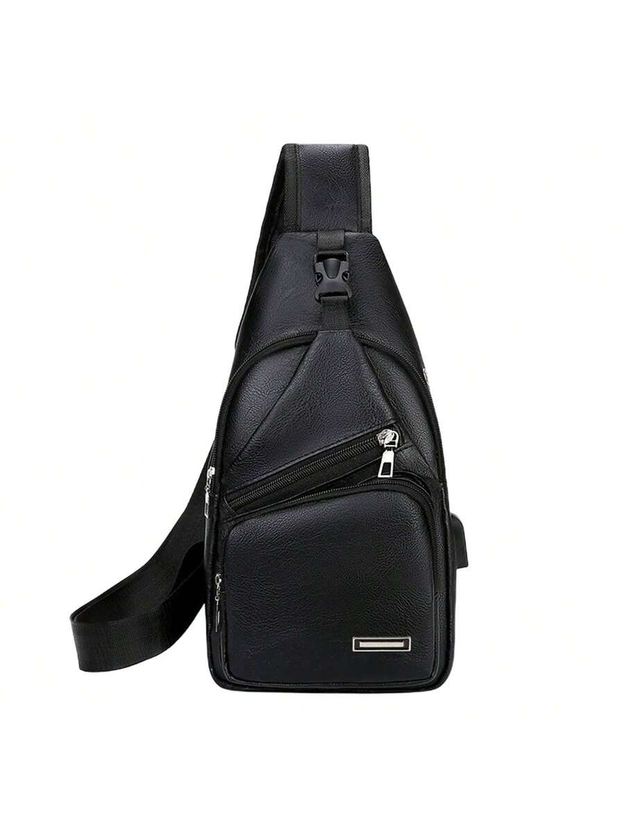 Mens Sling Bag With USB Port,  - Sling Backpack Shoulder review and price