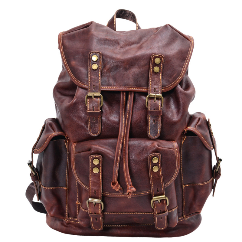 European and American vintage  - Leather Backpack Vintage review and price