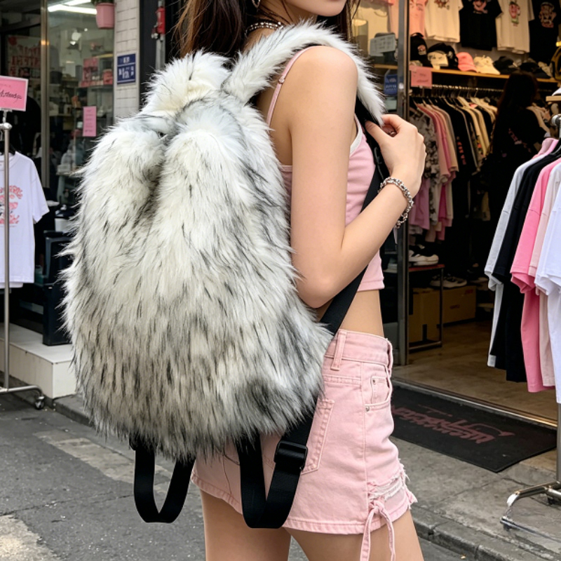 Faux Fur Backpack for Women, W - Fashion Backpack Women review and price