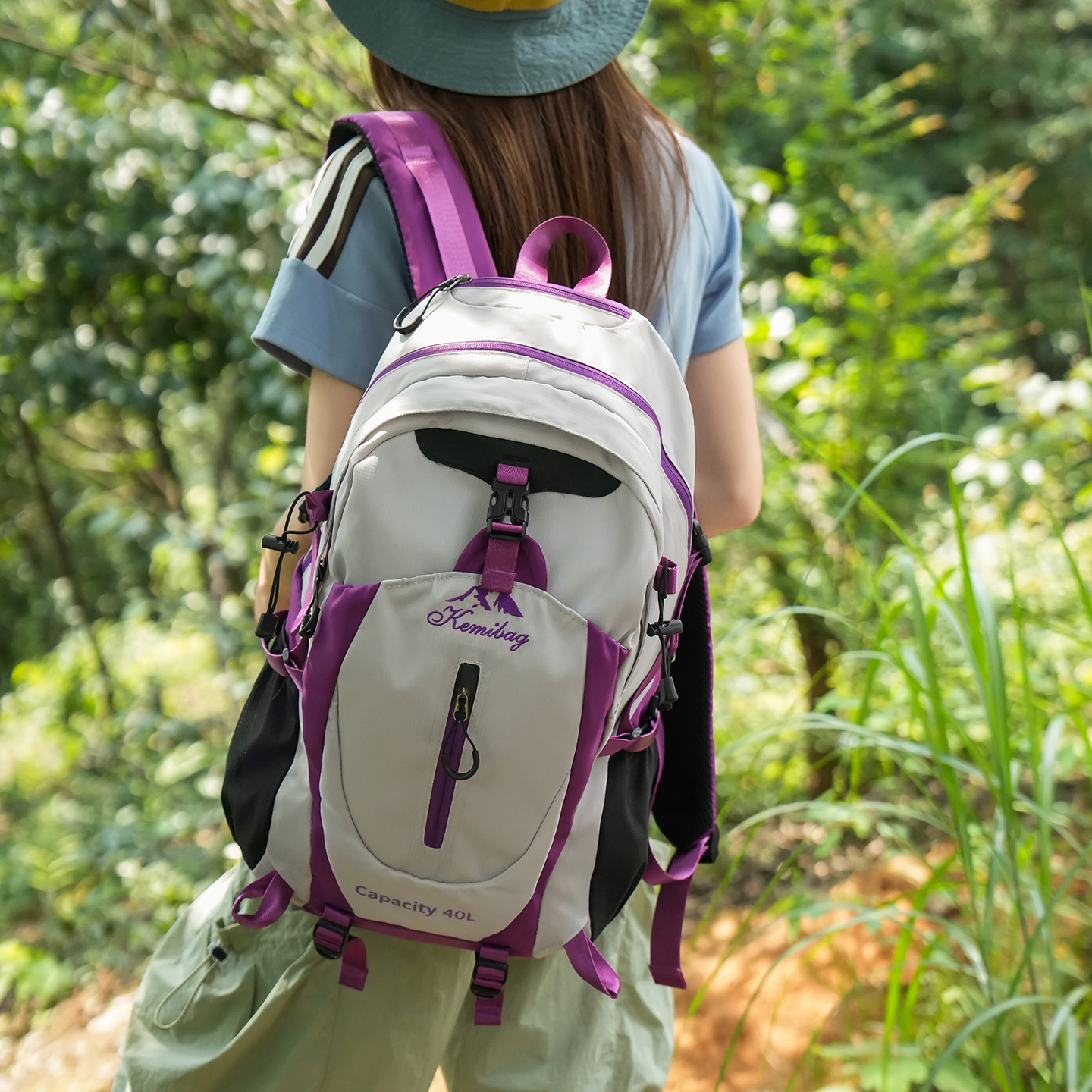 Mountain-inspired color-block  - Hiking Backpack Waterproof review and price