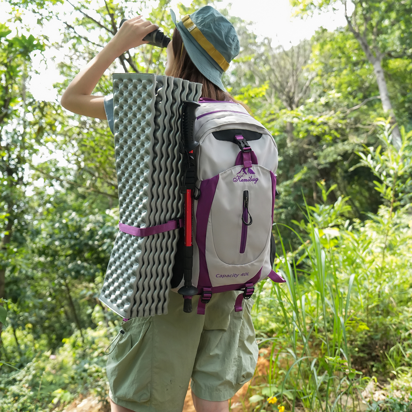 Mountain-inspired color-block  - Hiking Backpack Waterproof review and price